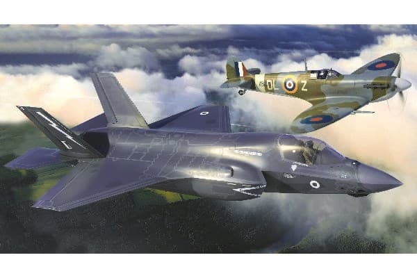 Then and Now Spitfire Mk.Vc & F-35B Lightning II