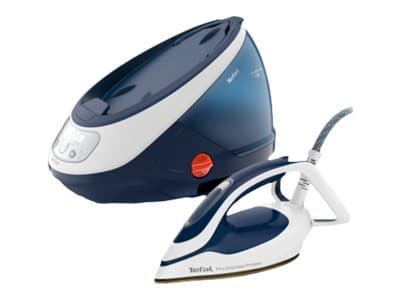 Tefal Pro Express Protect GV9221 - Dampfbügeleisen mit automatischer Abschaltung - Sohle: Durilium AirGlide Autoclean - 2600 W - weiß/blau