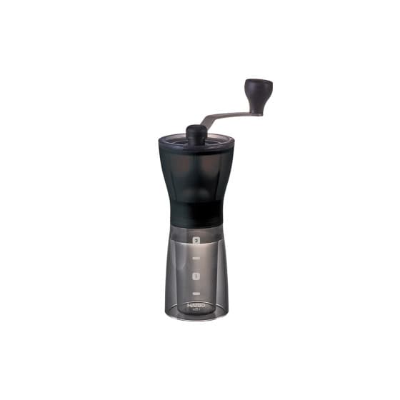 Hario Mini Slim Plus Manuelle Kaffeemühle mit Keramikmahlwerk - Schwarz
