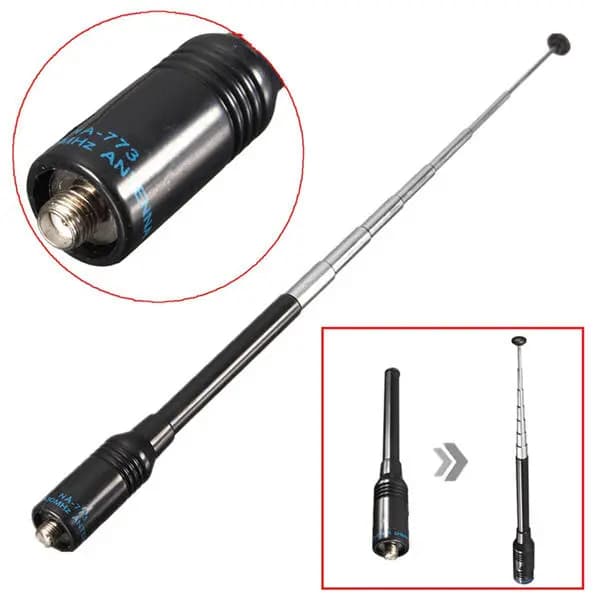 NA-773 Sma Female Dualband 144/430 MHz Hochleistungsantenne für Handfunkgeräte