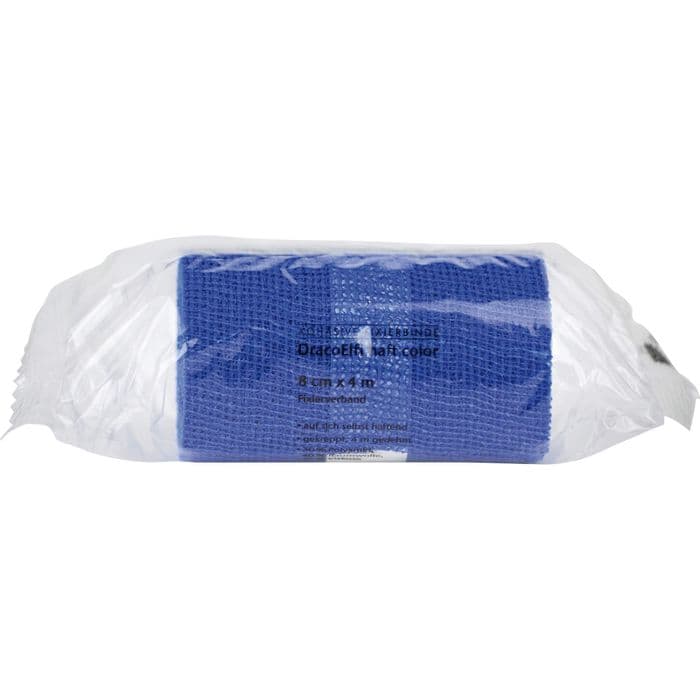 DRACOELFI haft color elast.Fixierb.8 cmx4 m blau 1 St.