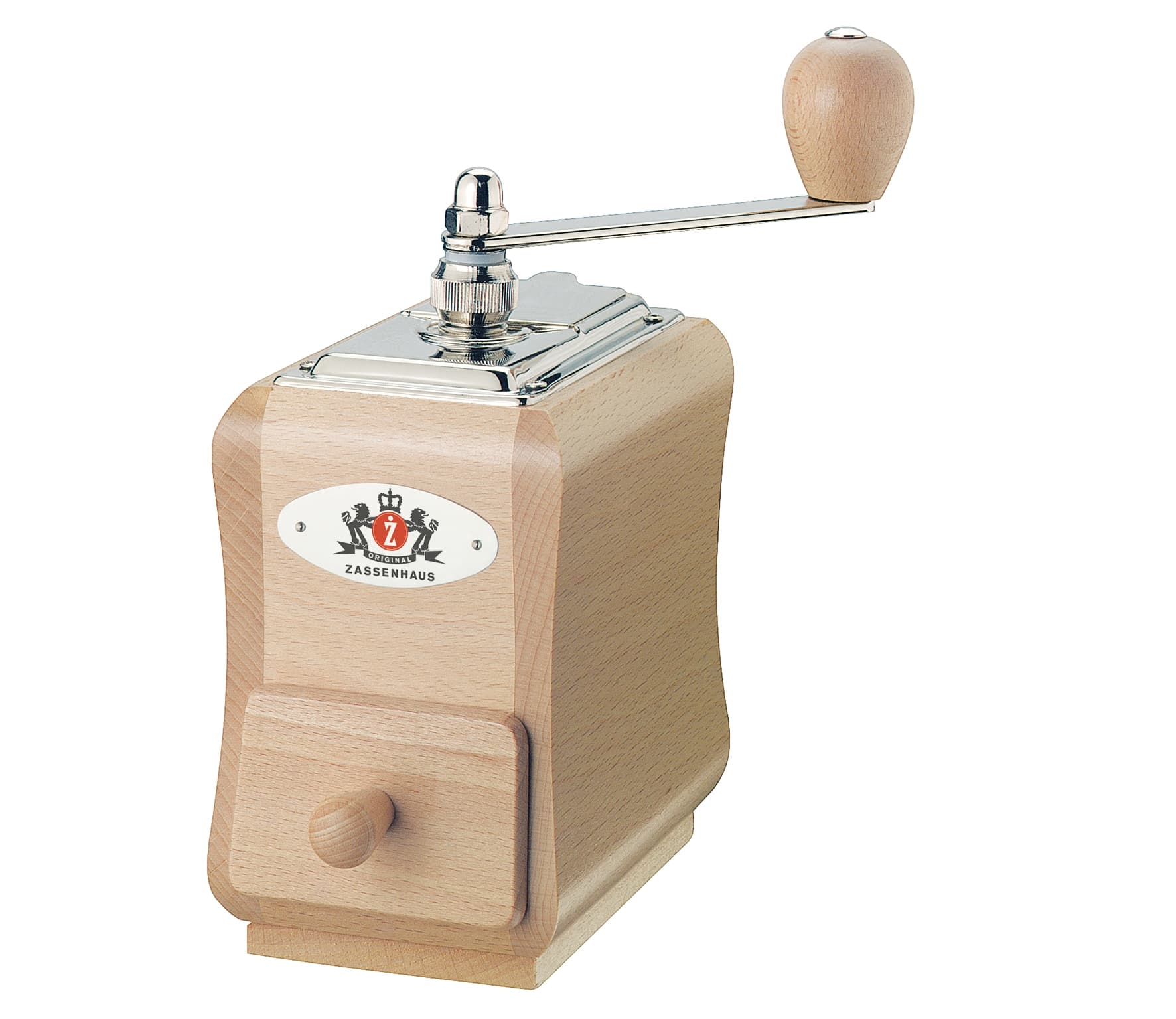 Kaffeemühle ''Santiago'' natur robustes Holz  + hochwertige Handarbeit  