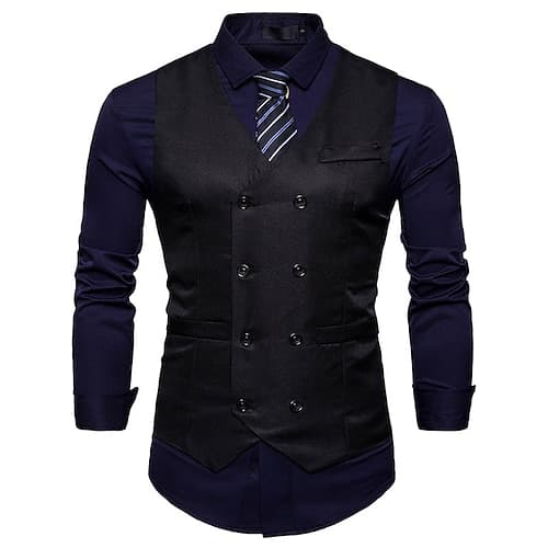 Elegant Vintage Klassisch Maskerade Weste Oberbekleidung Gentleman Kingsman Trauzeugen Druck Kostüm Herren Halloween Karneval Maskerade Hochzeit