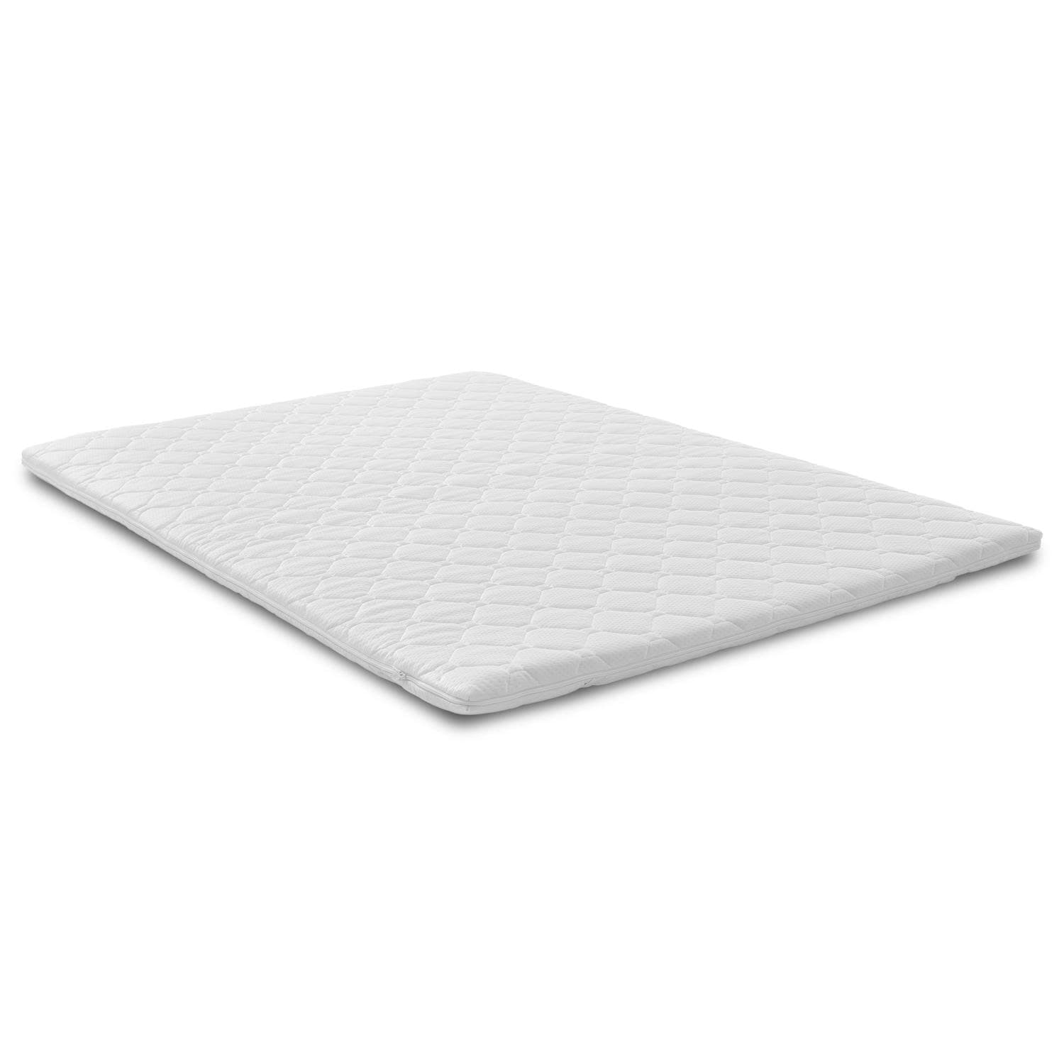 Weicher viskoelastischer Matratzentopper 140 x 200 cm, Höhe 6 cm, mit Memory-Effekt