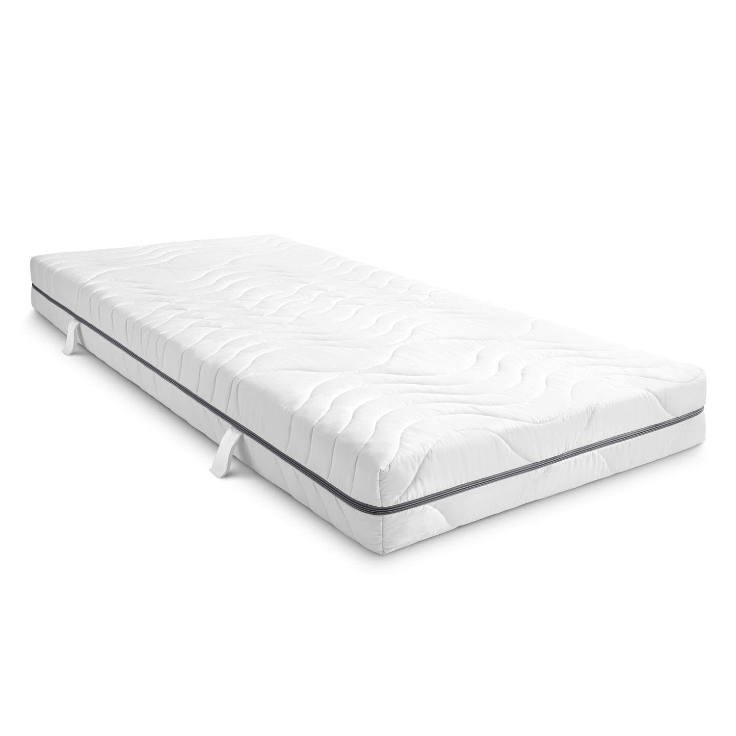 7 Zonen Viskoelastik-Matratze Sleezzz Smart 80 x 200 cm, Höhe 18 cm, Härtegrad H2+H3 mit Air Memoryschaum