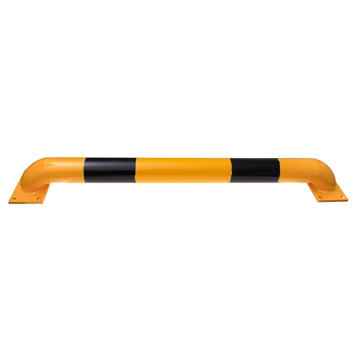 STOPPO Rammschutzbügel 40 / 100 / 150 cm Stahl - zum Aufdübeln - 13 x 10 cm (BxH) - Gelb Schwarz, Rammschutzbalken PKW