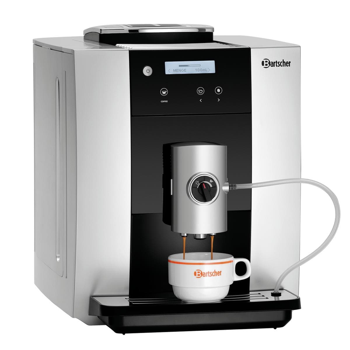 Bartscher Kaffeevollautomat Easy Black 250, 19 bar, 1,8 l Tank, Kegelmahlwerk