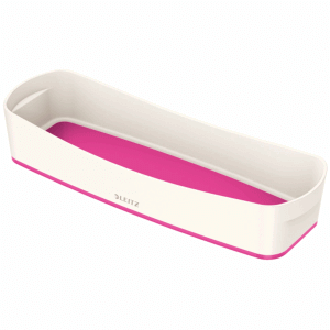 Aufbewahrungsschale MyBox länglich ABS weiß pink