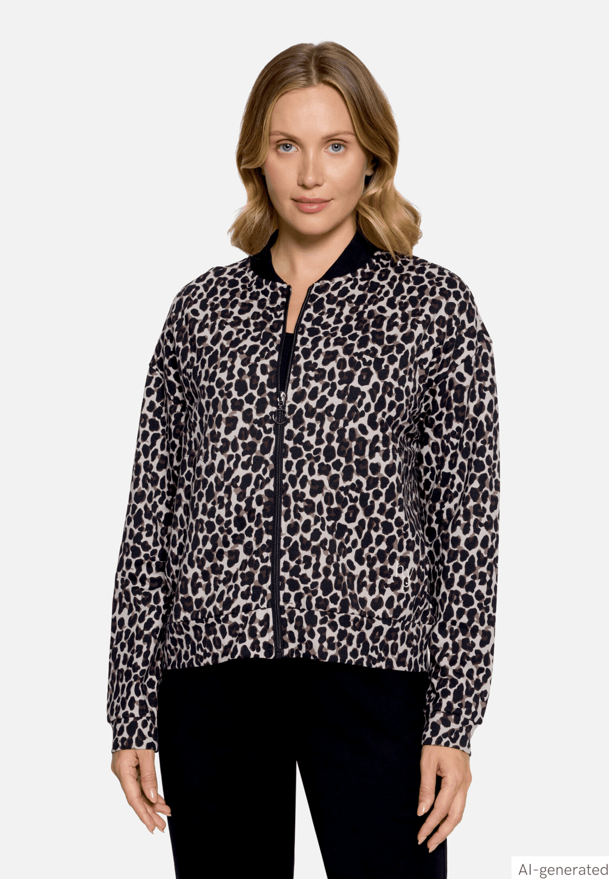 Blouson mit Rundhalsausschnitt