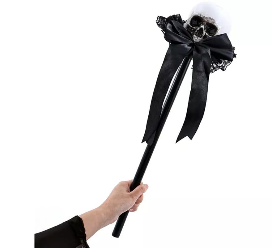 Totenkopfzepter mit Bogen