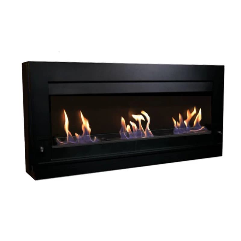Großer Wandkamin - Schwarz ScandiFlames  | Bioethanol-kamin-shop.de | Bioethanol Wandkamin