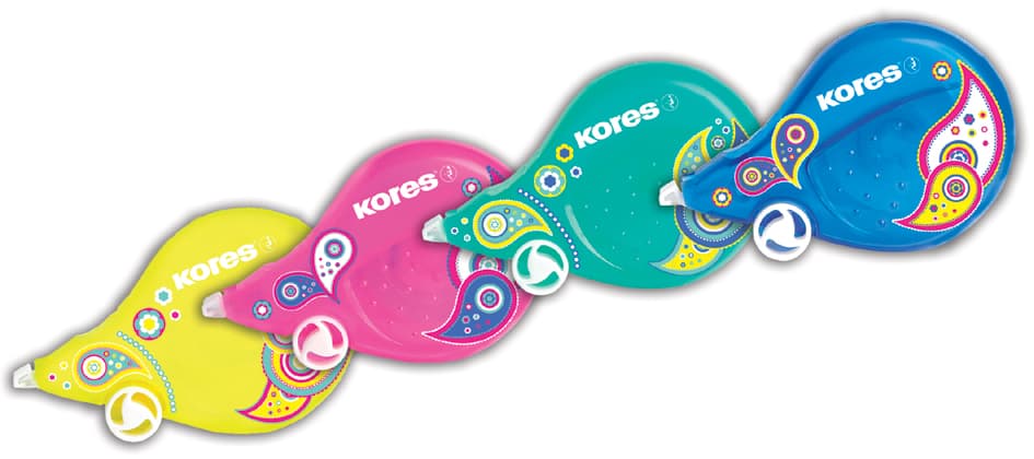 Kores Einweg-Korrekturroller , Scooter Paisley, , sortiert
