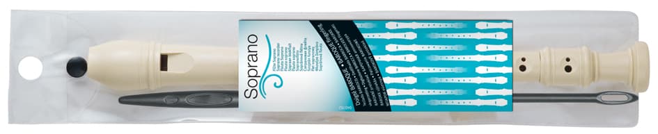 Maped Kunststoff-Flöte, Grifflöcher , Barock, , weiß