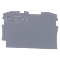 Abschluss-/Zwischenplatte grau 2002-1291