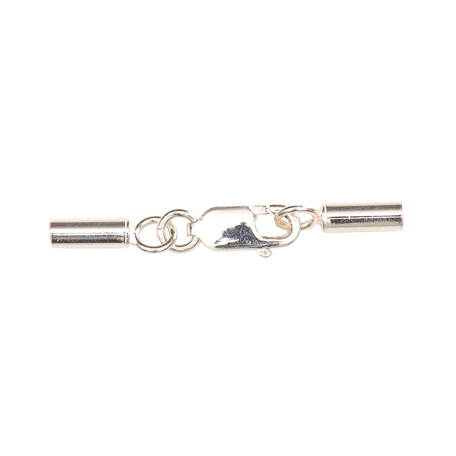 Rico Design Verschluss mit Kappen 2mm 925er Silber
