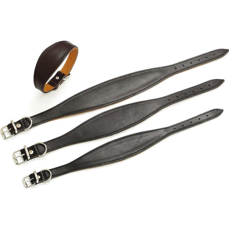 Windhund-Halsband Rondo - schwarz, 45cm x 55mm