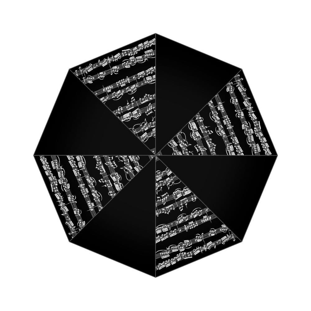 Regenschirm Mini-Taschenschirm mit Noten und Notenzeilen umbrella ABVERKAUF