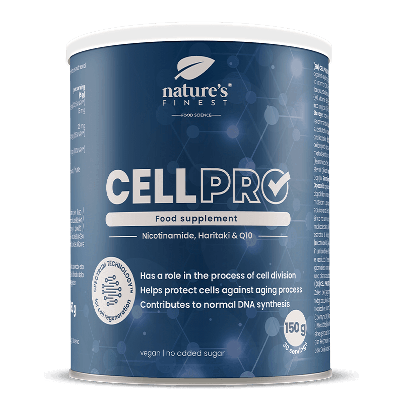 Nature's Finest Cell PRO | Langlebigkeits-Drink | Niacin, CoQ10, Haritaki + Vitamin C