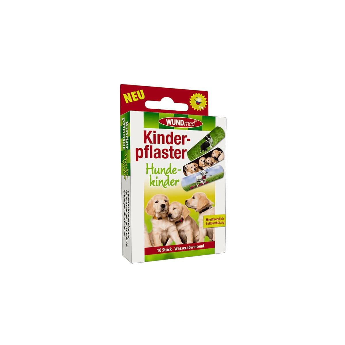 Kinderpflaster Hunde-Motive (Inhalt: 10 Stück)