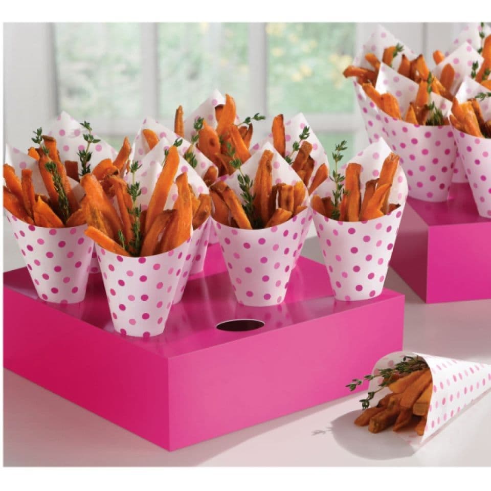 Popcorn-Boxen, 6 Stk. Rosa und Gold