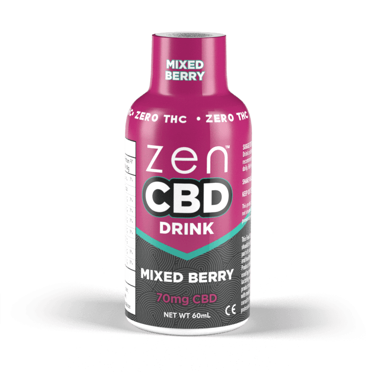 ZEN CBD Drink - Gemischte Beeren, 70 mg, 60 ml