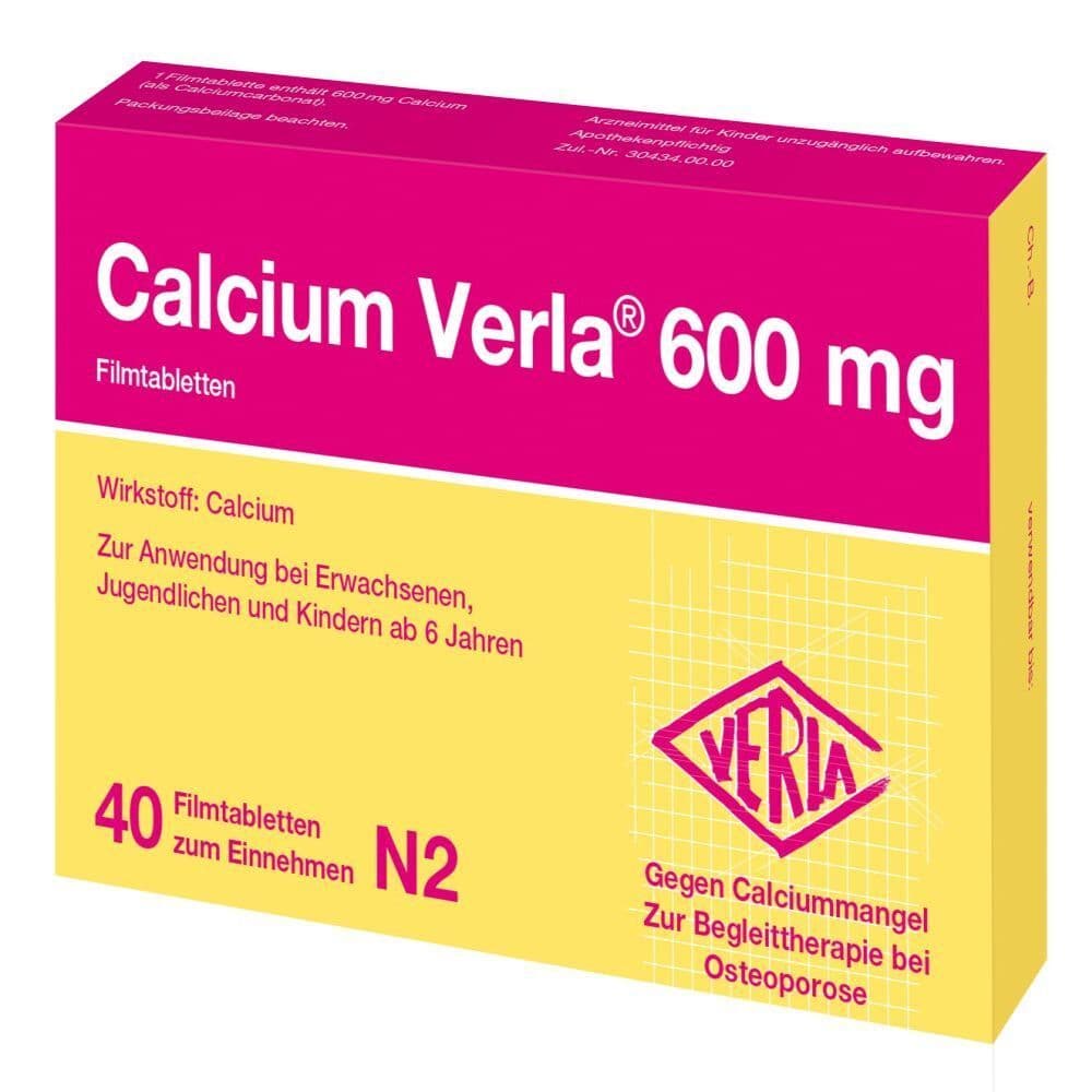 Calcium Verla 600 mg Filmtabletten 40 St