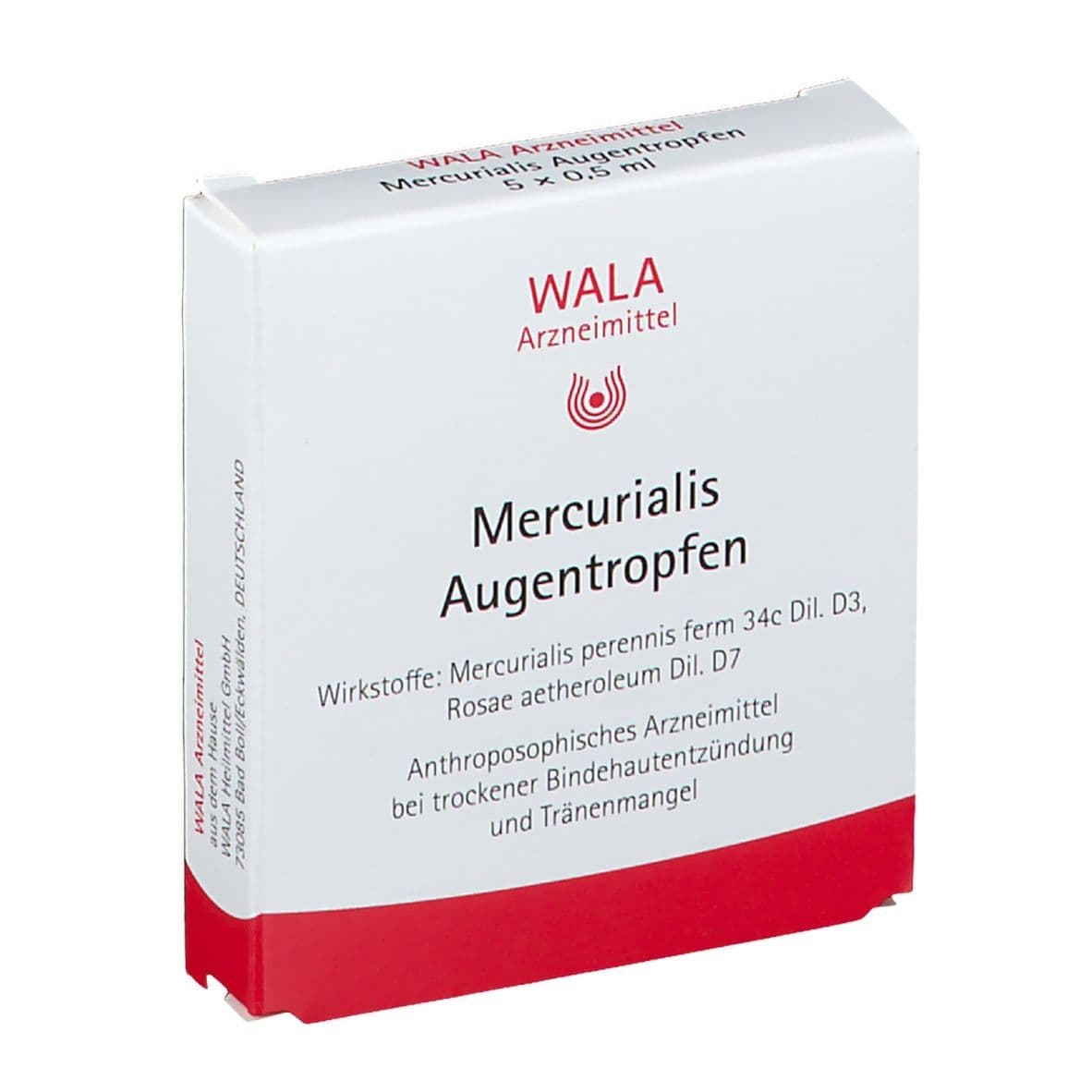Mercurialis Augentropfen 5x0,5 ml