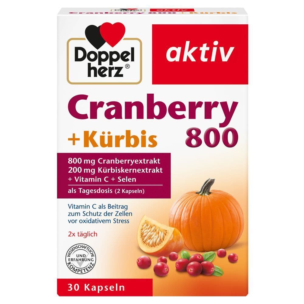 Doppelherz Cranberry+Kürbis Kapseln 30 St