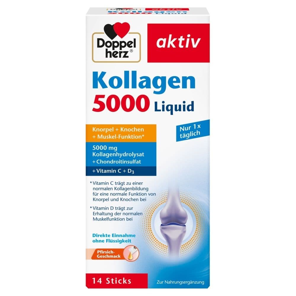 Doppelherz Kollagen 5000 Liquid Sticks 14x10 ml Flüssigkeit