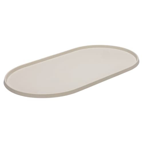 Designed by Lotte Napfunterlage Oona beige aus Silikon, Maße: 55 x 30 x 1,7 cm