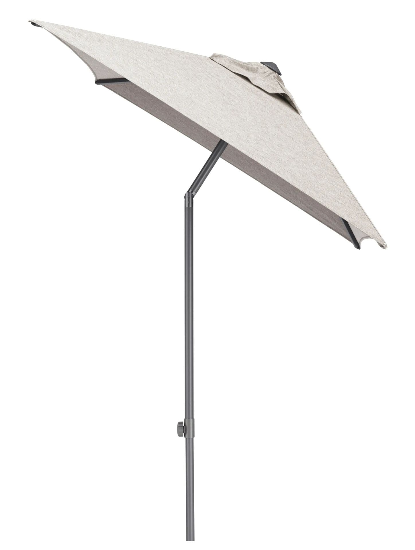 Kettler Easy-Push Sonnenschirm 150 x 210 cm - anthrazit / hellgrau meliert