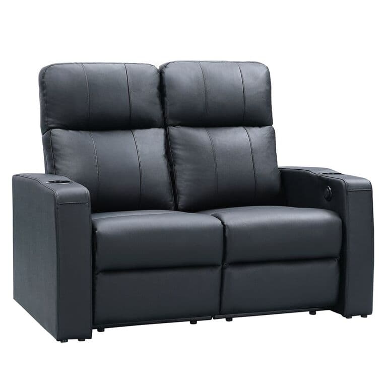 Zinea Kinosessel Baseline Two Leder (2er Loveseat Leder Schwarz)