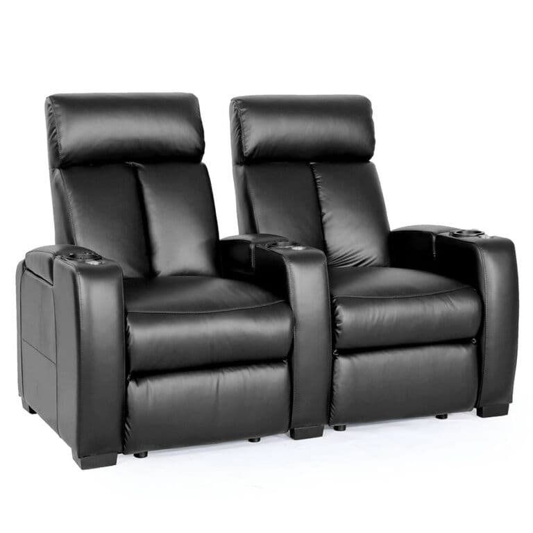 Zinea Kinosessel Comfortline Action Premiumleder (2er Premium Leder Rot)