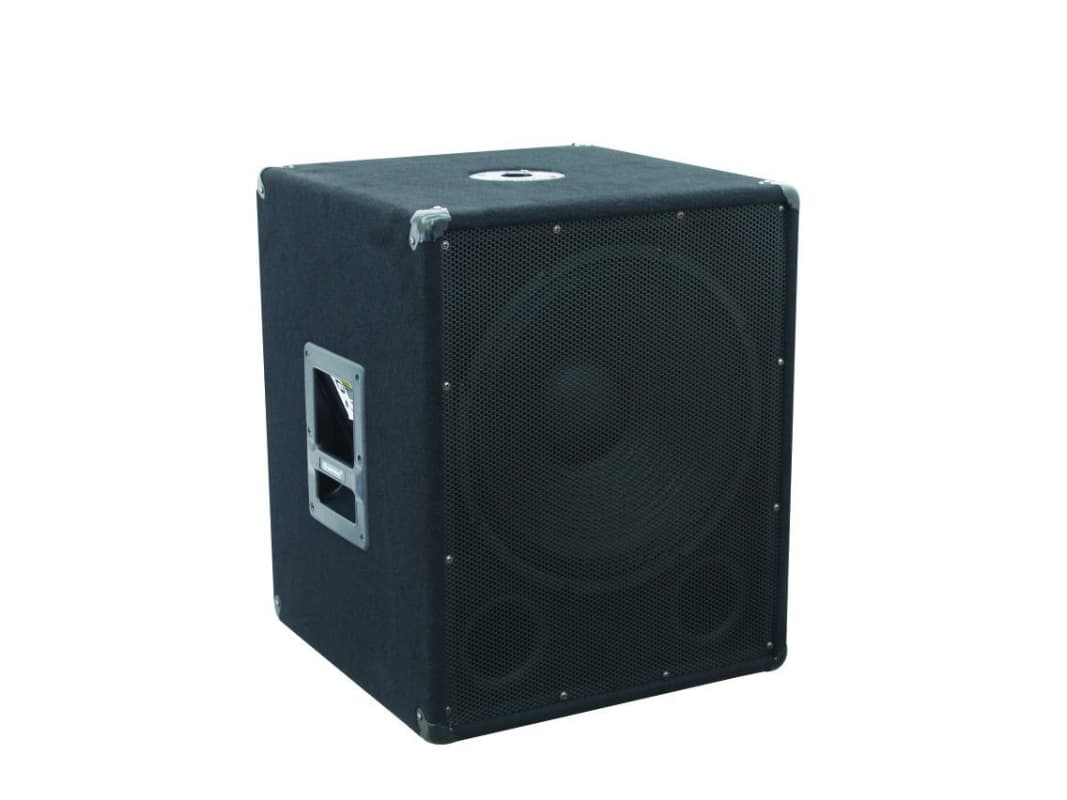 Omnitronic BX-1850, 600 W, 15 - 300 Hz, 1200 W, 99 dB, 8 Ohm, 45,7 cm (18 Zoll)