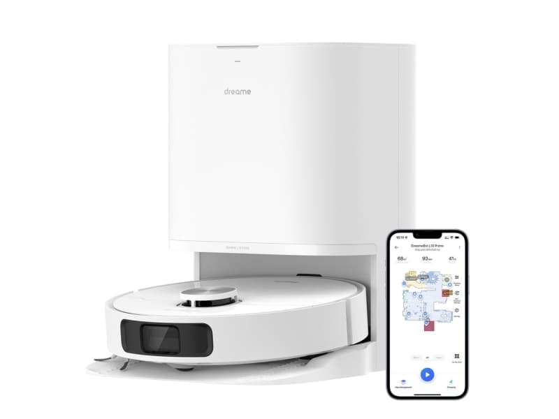 Dreame L10 Prime, Beutellos, Weiß, Rund, Ladend, Walzenbürste, 150 min