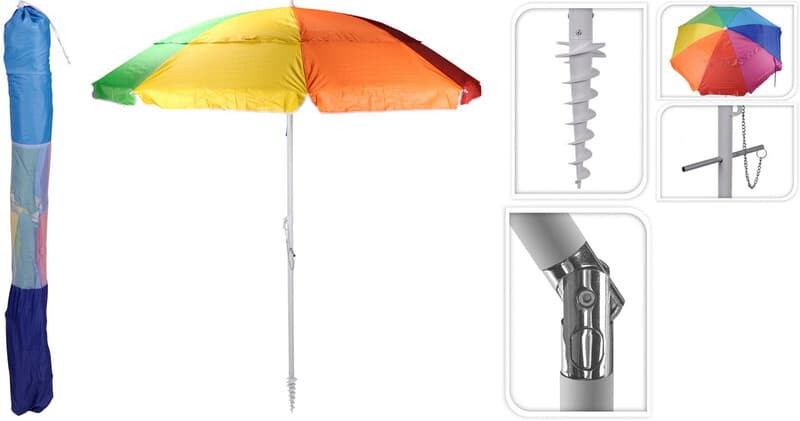 Sonnenschirm Polyester Oberfläche Aluminiumstange 220cm
