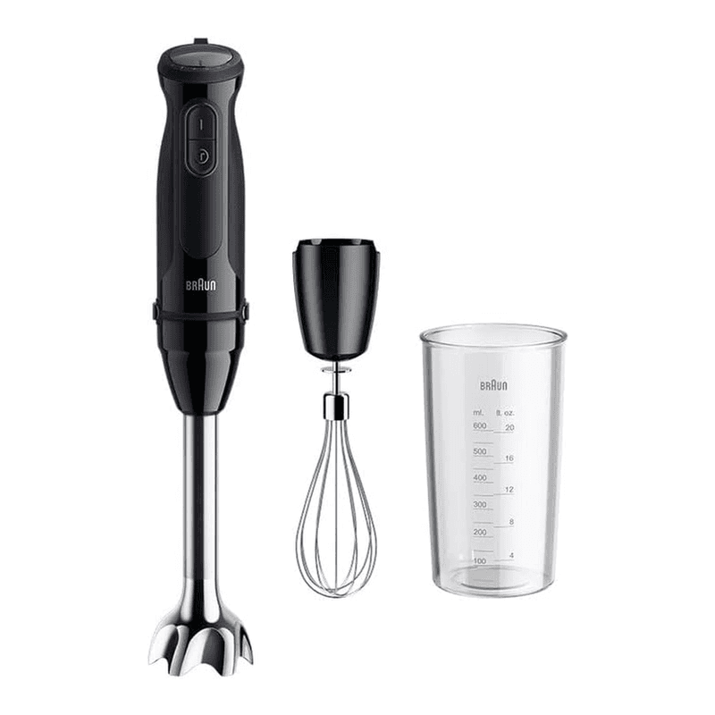 Braun MultiQuick 5 MQ50.051M, Stabmixer mit PowerBell Plus Technologie, 21 Geschwindigkeiten & Turbo, EasyClick Plus System, Edelstahl, inklusive