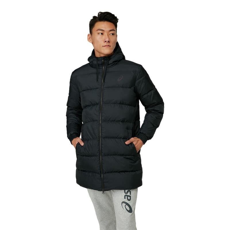 ASICS Lange Daunenjacke Performance Black Größe M