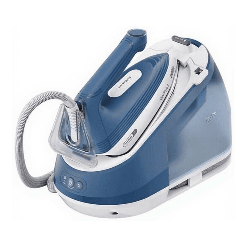 Braun CareStyle 3 Dampfbügelstation IS 3255 BL mit 7,0 bar, 480 g/min Dampfstoß, abnehmbarer 1,8 l Wassertank, EloxalPlus Bügelsohlen-Beschichtung,
