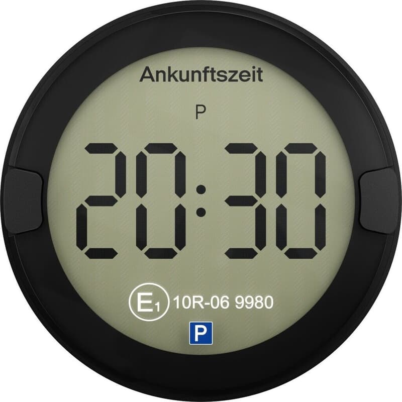 OOONO P-DISC NO2 - Elektronische Parkscheibe mit Zulassung für PKW - Automatische digitale Parkscheibe elektrisch mit Zulassung vom KBA gemäß StVO