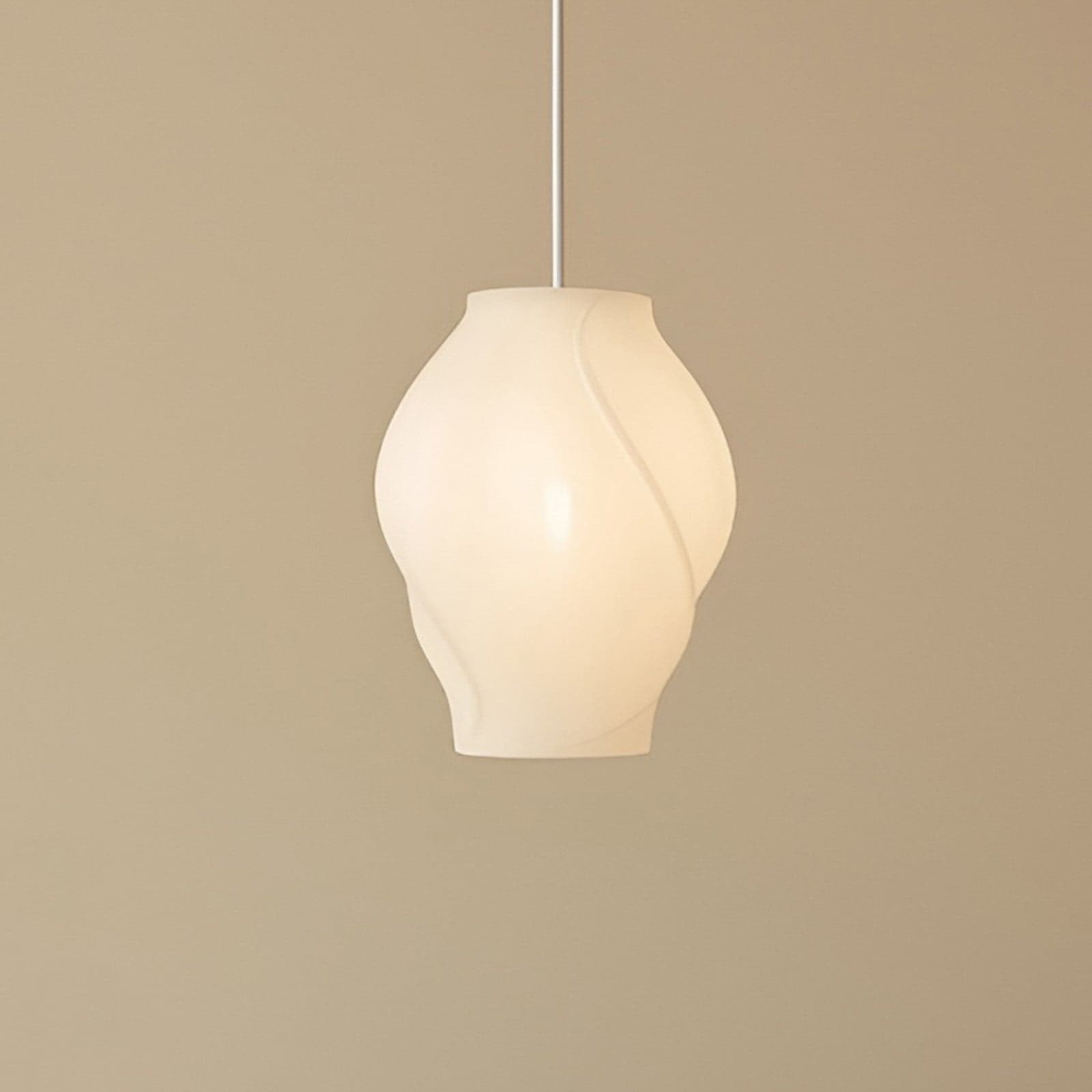 Tovina Hängeleuchte, Textil, weiß, Ø 35 cm Lucande - Esszimmer - Skandinavisch - Stoff / Textil - Einflammig