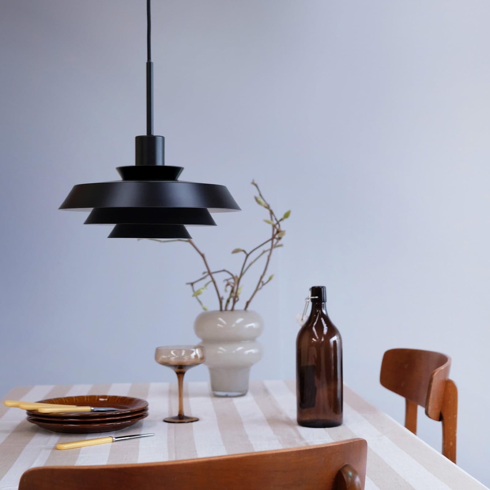 DL30 Pendel Black Dyberg Larsen - Wohnzimmer - Skandinavisch - Metall - Einflammig