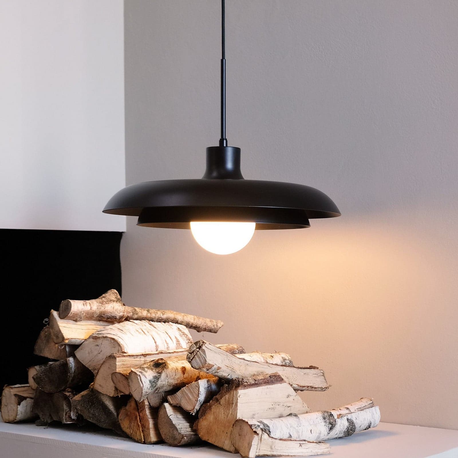 Ava Pendelleuchte Black Dyberg Larsen - Wohnzimmer - Design - Metall - Einflammig