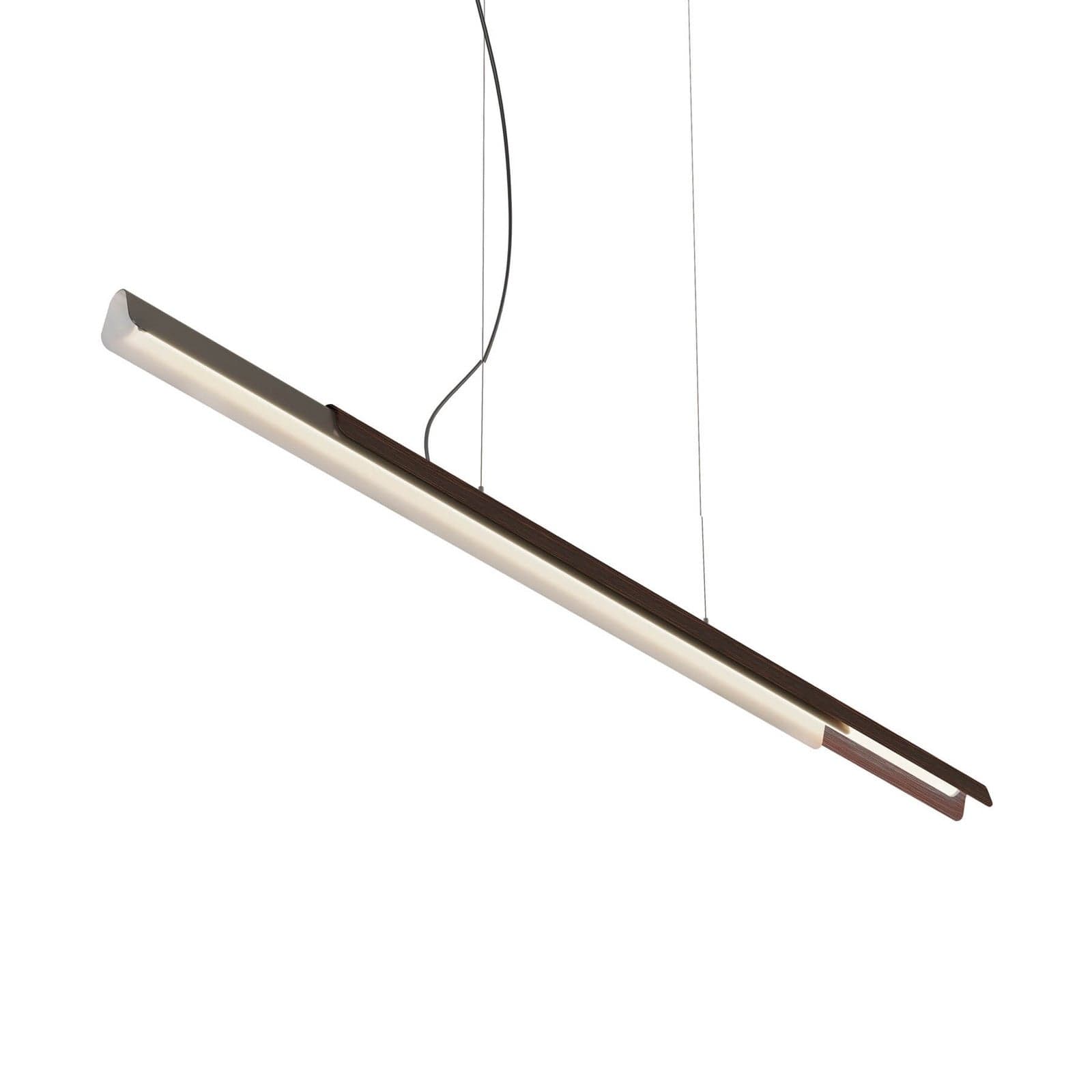 Dala Linear Pendelleuchte 3000K Dark Grey/Wood kdln - Küche - Design - Metall - Einflammig