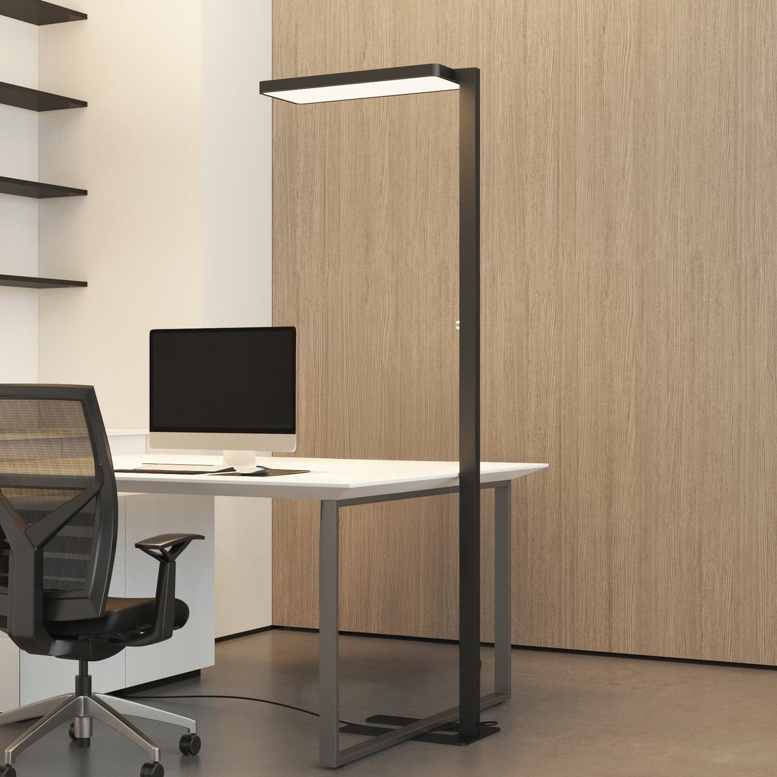 Timon LED Stehleuchte Schwarz Arcchio - Arbeitszimmer / Büro - Modern - Aluminium - Einflammig