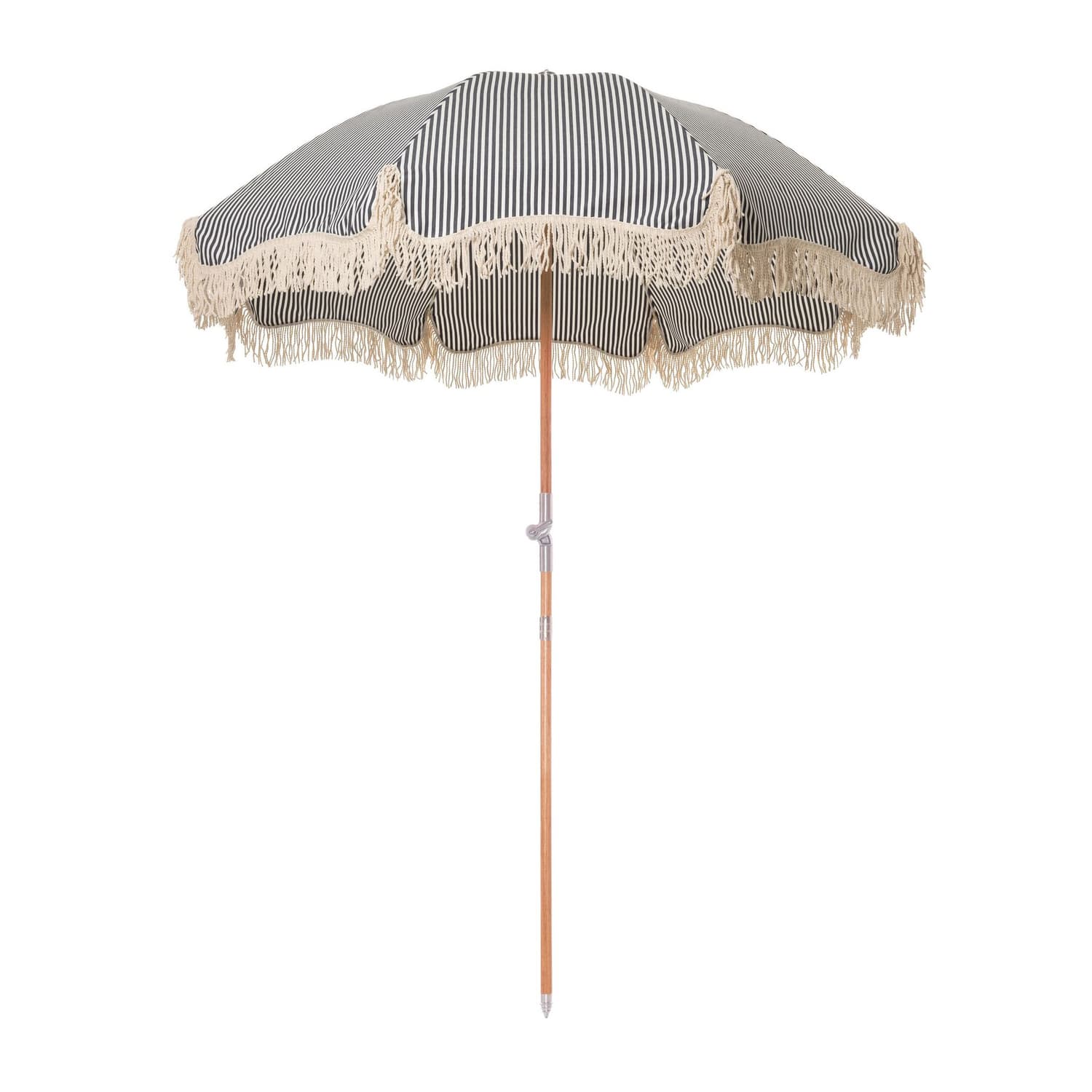BUSINESS & PLEASURE - Sonnenschirm Premium Beach - Blau - Brettschichtholz aus recyceltem Holz