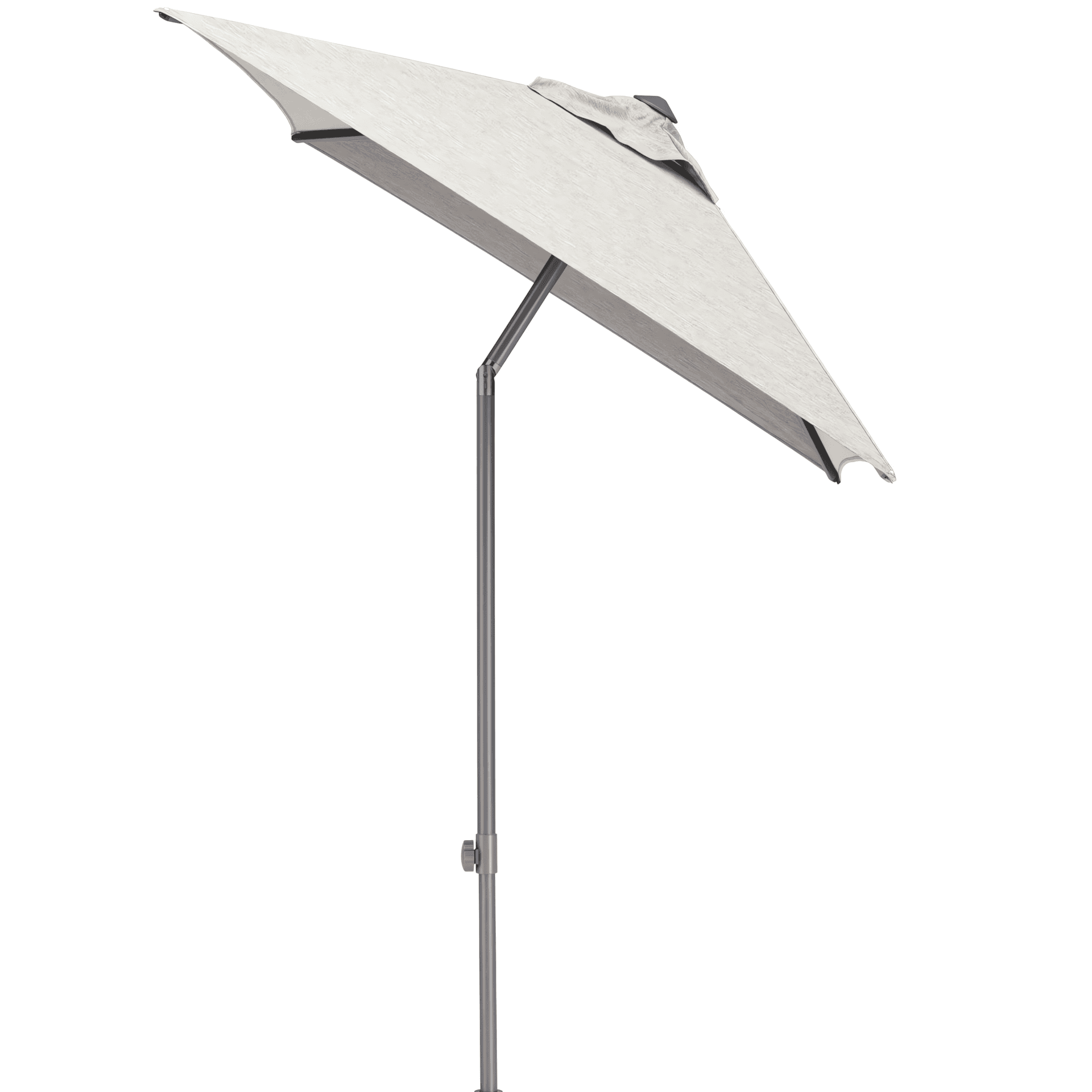 EASY PUSH Stockschirm, 150cm x 210cm, UPF 50+, mit PU-Beschichtung anthrazit hellgrau meliert