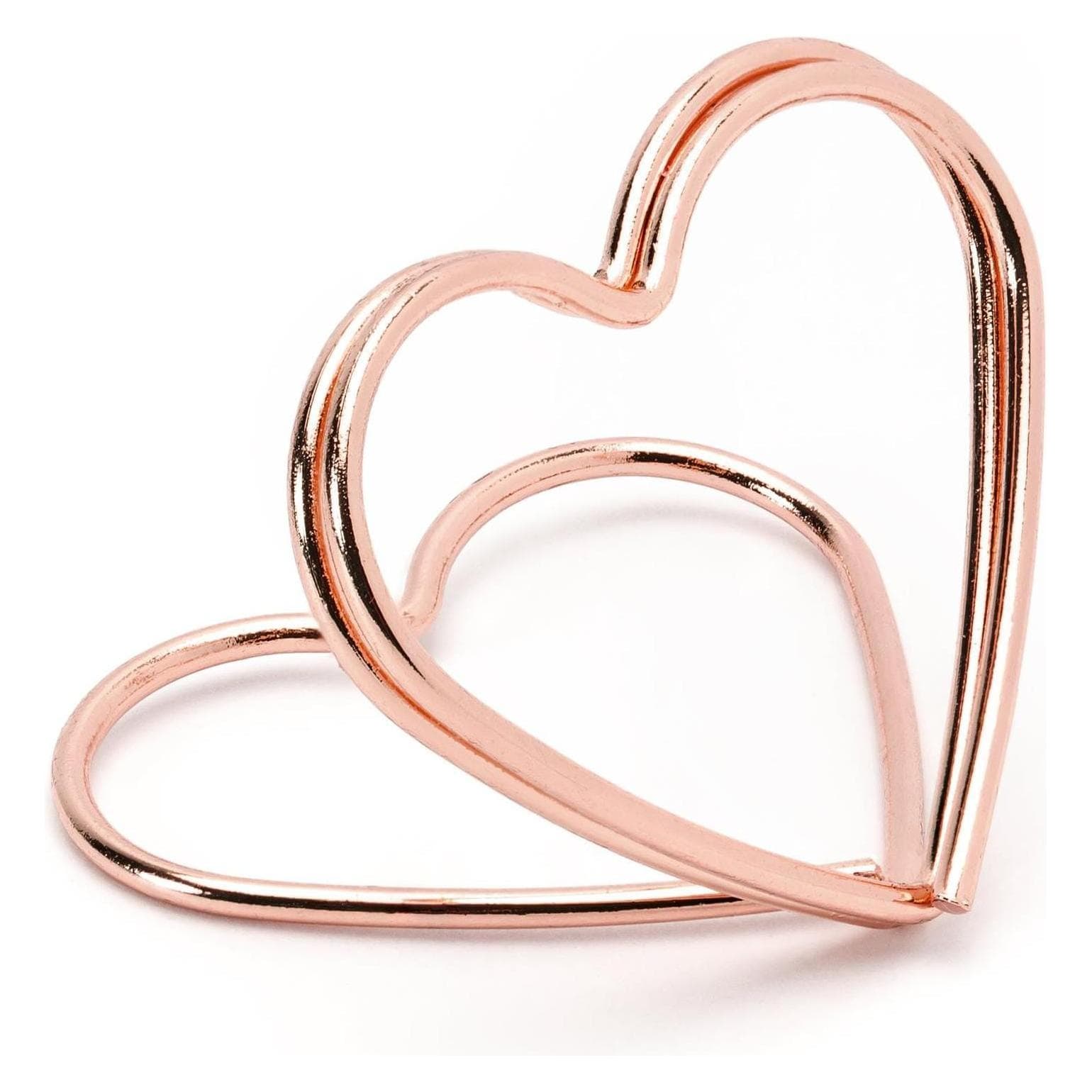 Partydeco Tischkarte Halter Herz 2.5 cm, 10 Stück, Rosegold (10 Stk.)