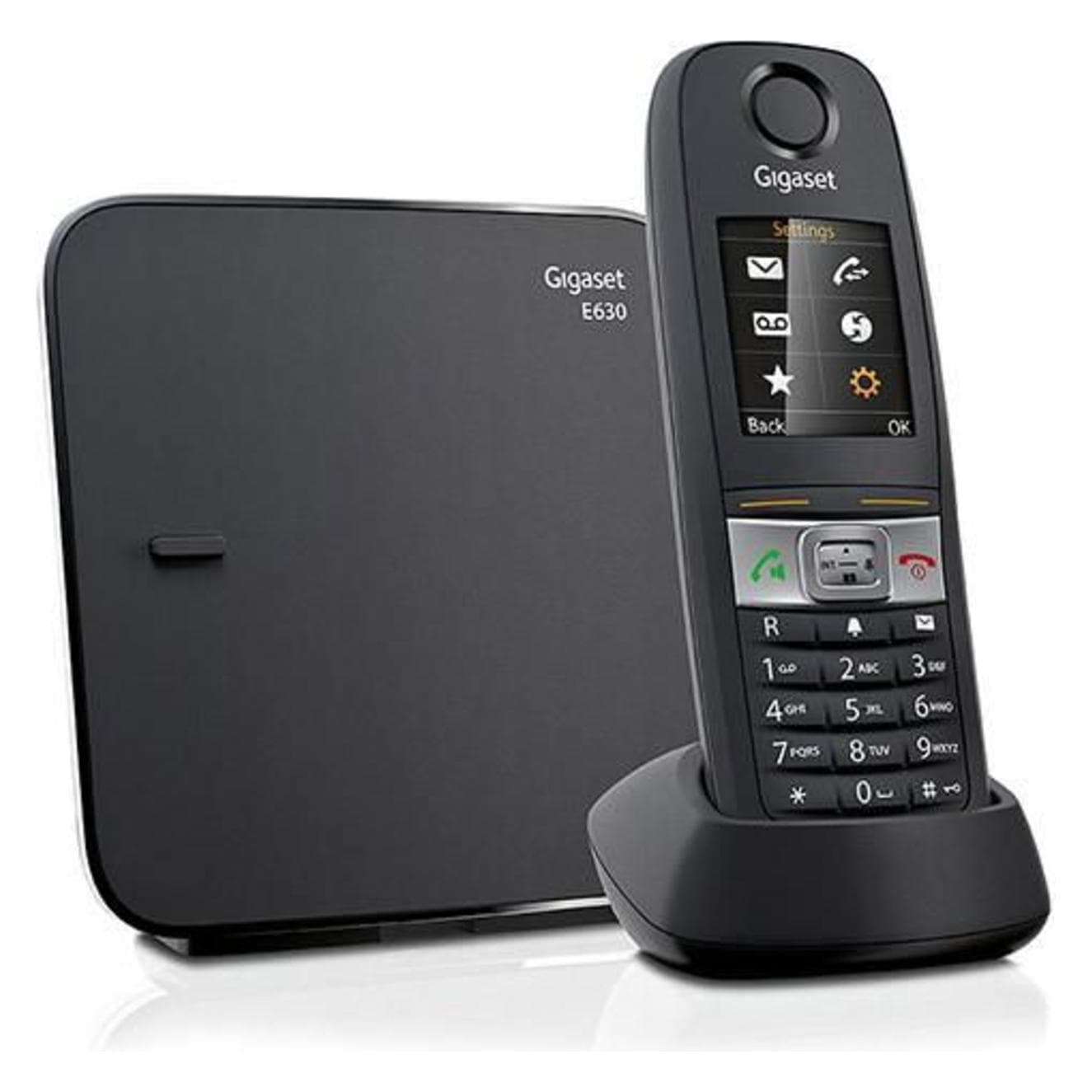 Gigaset E630, Telefon, Schwarz