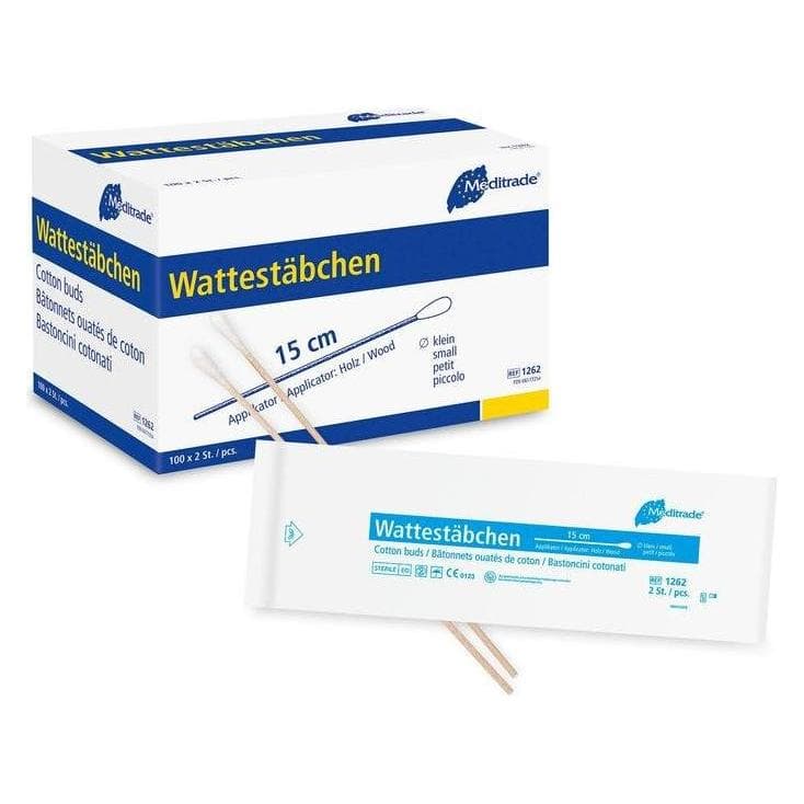 Meditrade, Wattestäbchen, Wattestäbchen kleiner Kopf (2 Stück)